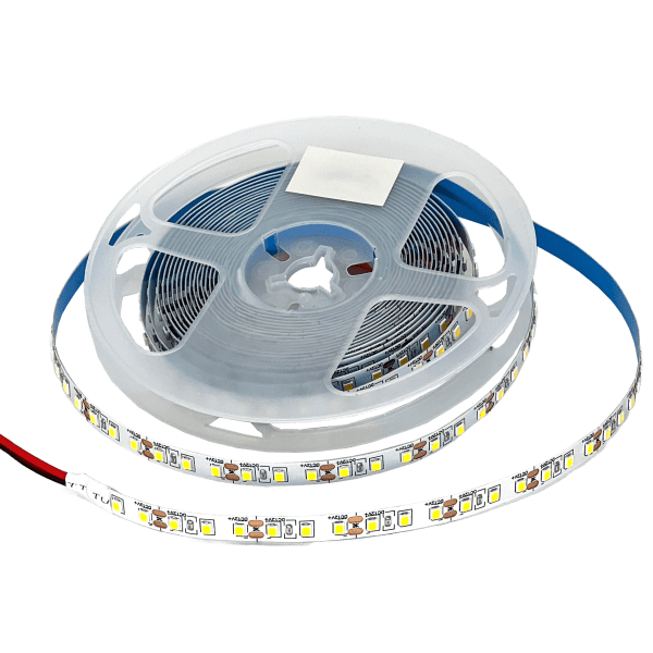 Лента светодиодная-2835-120D, 9,6W/m, 950Lm, IP20, клейкая лента 3M,  (5 метров)
